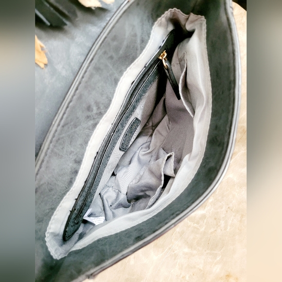 $128 Dolce Vita  Western Crossbody Genuine Leather Fringe Multicolor 10"×9"×3.5" - Picture 14 of 16